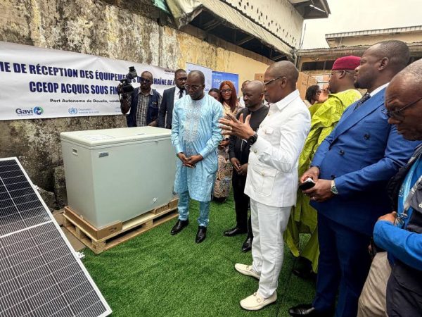 Cameroon receives a major shipment of 823 solar refrigerators to boost vaccination efforts in the Country